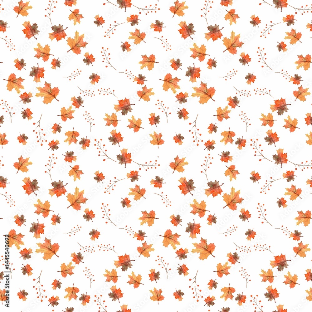 seamless autumn floral pattern seamless autumn floral pattern