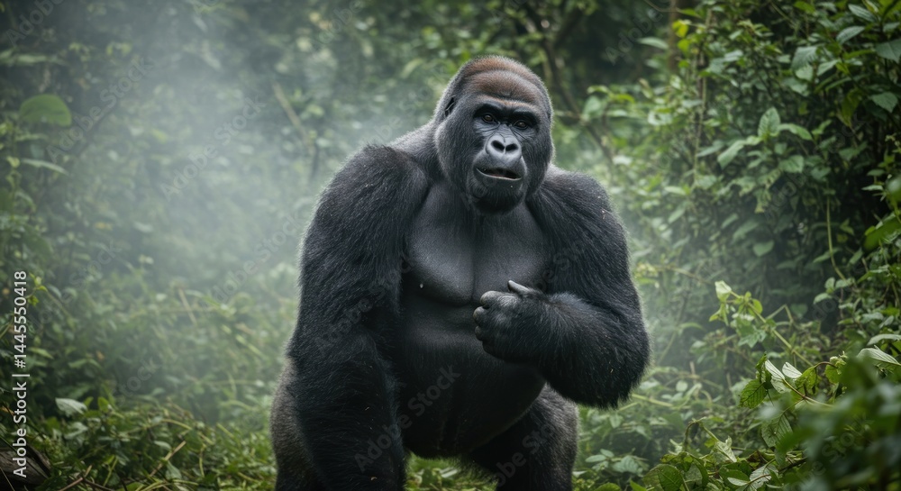 Naklejka premium Gorilla in the Forest - Photo