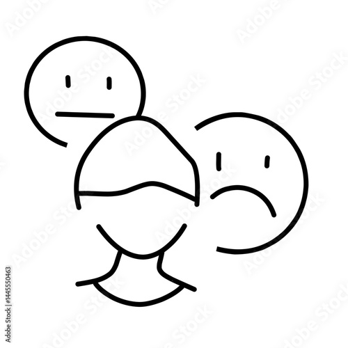 Panic disorder vector icon