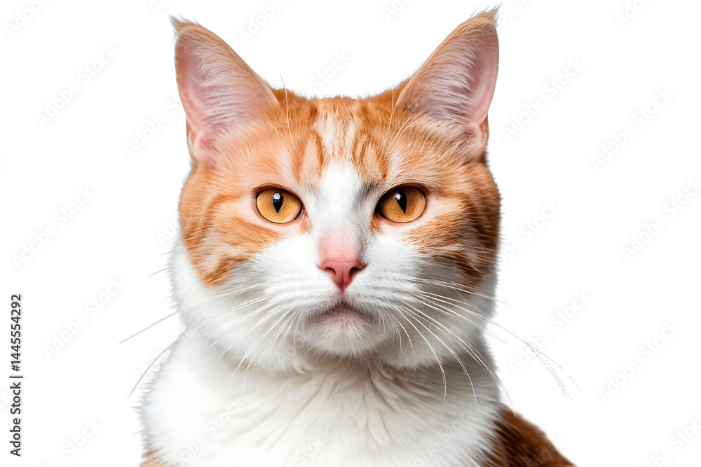red cat isolated on white red cat isolated on white