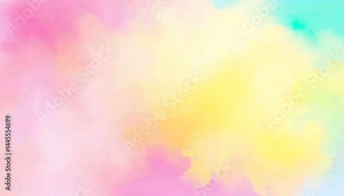 Pastel Watercolor Background with Soft Colors for Creative Projects