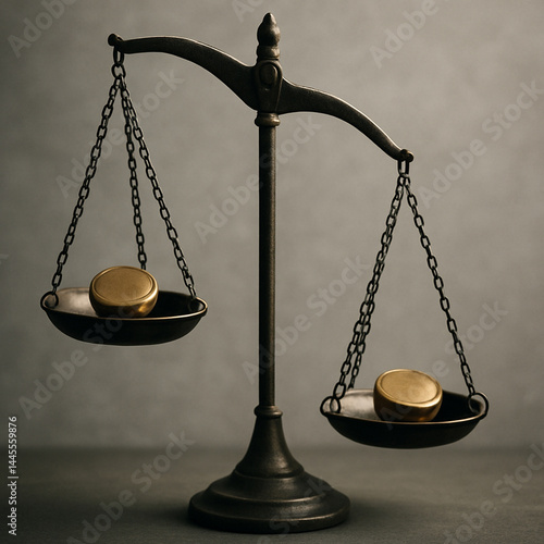 Unwucht – Schiefe Waage mit gleichen Gewichten Imbalance – Tilted Scale with Equal Weights