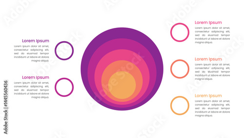 Onion Diagram Infographic with 5 Stacked Layers