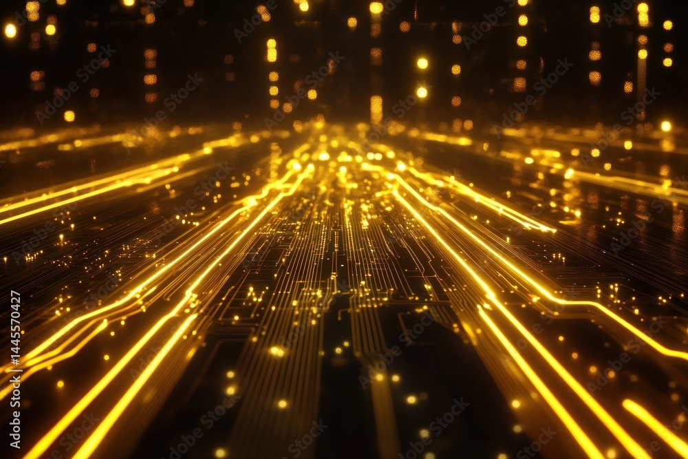 Golden circuit board pathways Golden circuit board pathways