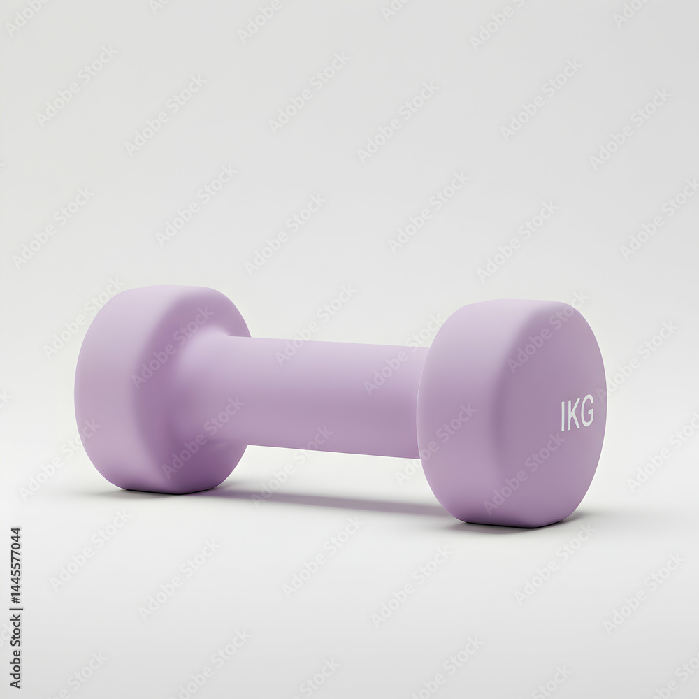 Obraz premium Lavender Dumbbell: Fitness Equipment for Home Workouts