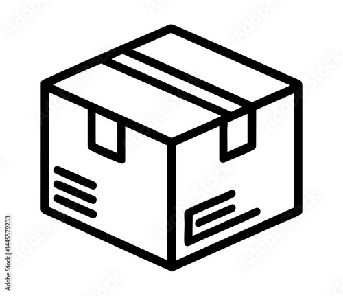 Paczka kurierska ikona