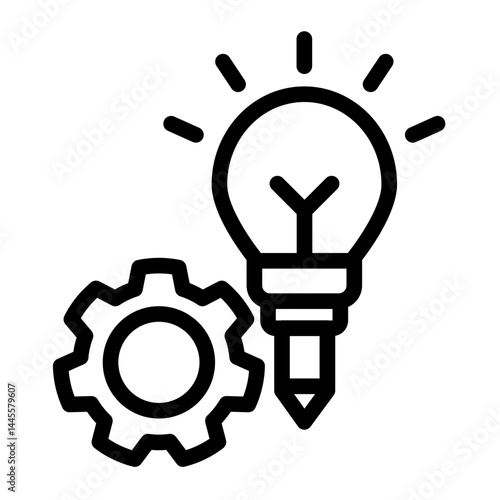 Skill Icon # Resource Allocation Pack # Outline Style
