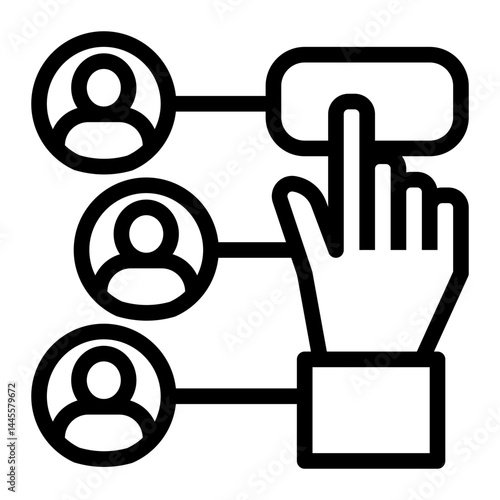 Selection Icon # Resource Allocation Pack # Outline Style
