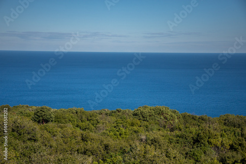 Fototapeta Naklejka Na Ścianę i Meble -  Aegean Sea, near Prodromou Skete on Mt. Athos, Greece, February, 2023