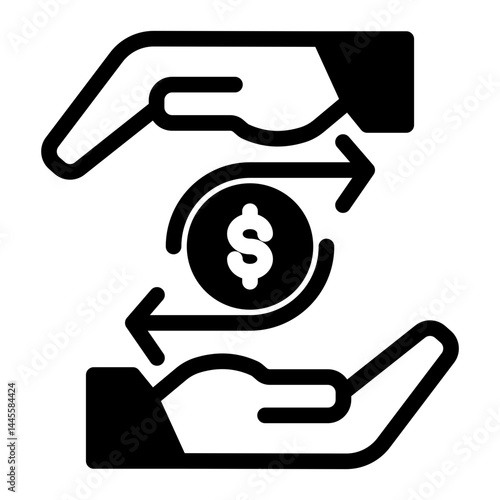 Money Allocation Icon # Resource Allocation Pack # Mixed Style