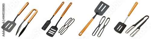 Obraz na płótnie Essential Kitchen Utensils for Cooking and Grilling Adventures w salonie
