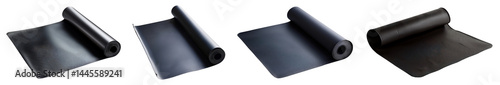 Various Rolls of Black Rubber Material for Diverse Applications