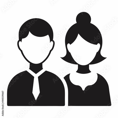 Family, relationship icon set. Vector glyph pictograms of couple, parent, child, elderly people, pregnancy, parenting, community, single mother