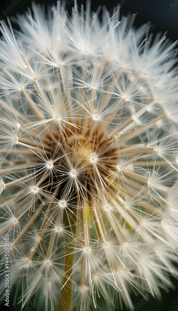 Dandelion Seed Head Close Up Shows Intricate Beauty And Delicate Texture. Tiny Filaments Create A Stunning Natural Design. Light Catches The Fluff. This Showcases Nature's Detailed Elegance. Dandelion Seed Head Close Up Shows Intricate Beauty And Delicate Texture. Tiny Filaments Create A Stunning Natural Design. Light Catches The Fluff. This Showcases Nature's Detailed Elegance.