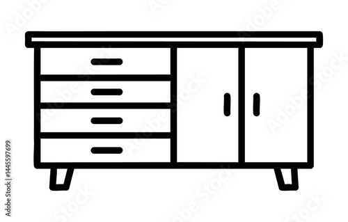Komoda mebel ikona
