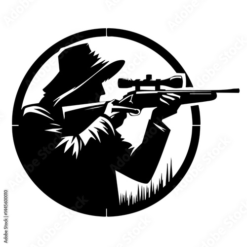 Hunter aiming rifle: Hunting, shooting, and marksmanship
