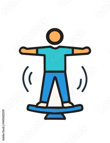  Balance Board Therapy Icon   