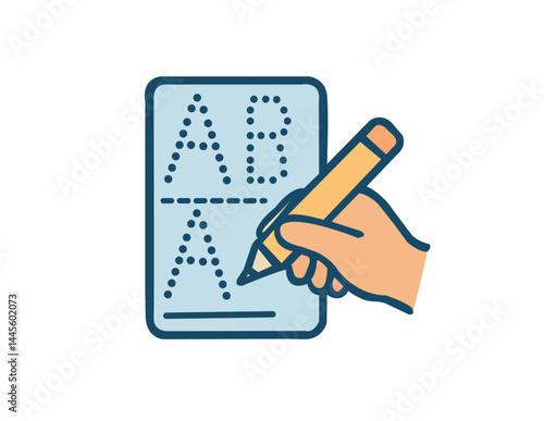  Handwriting Practice for Kids – Pencil Tracing Letters Icon
