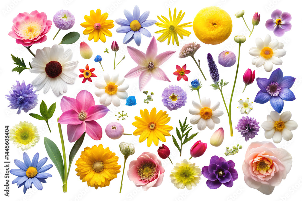 Spring Blooming Flower Elements Spring Blooming Flower Elements