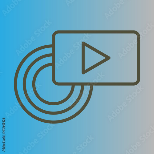 Live Broadcast Icon Design
