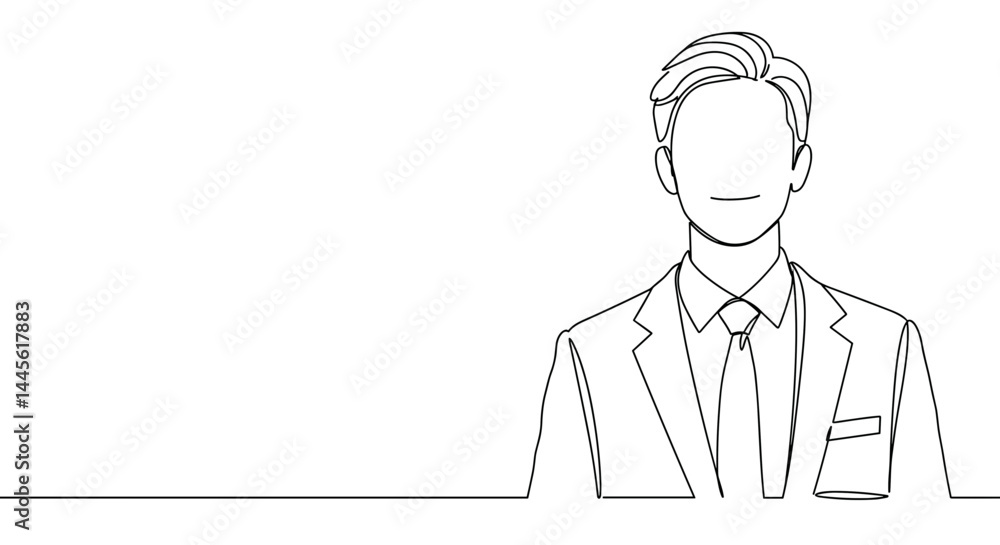 Professional man in suit smiling on minimalistic background Professional man in suit smiling on minimalistic background