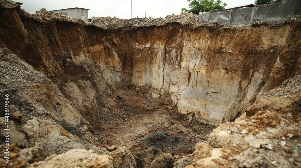 Obraz premium Construction excavation site