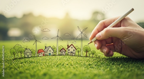 Eco-Friendly Village: Designing a Sustainable Future with Renewable Energy