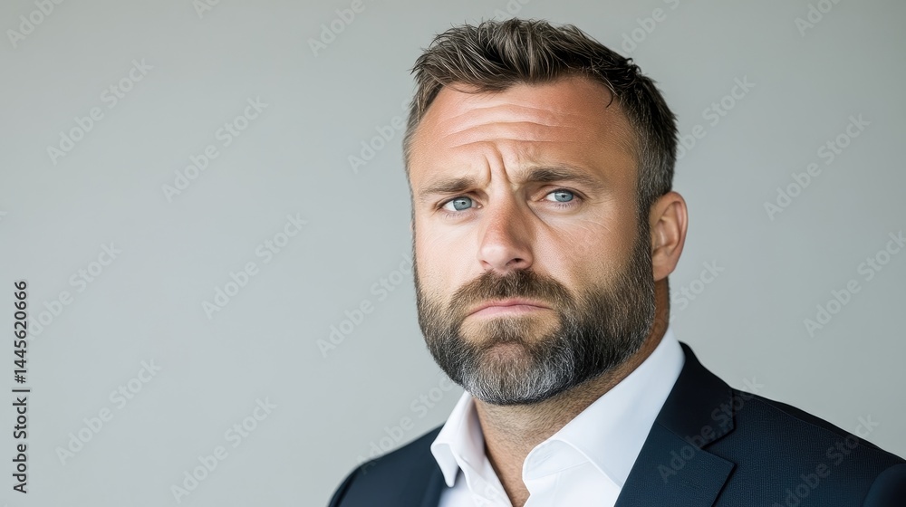 Serious-looking man in business attire Serious-looking man in business attire