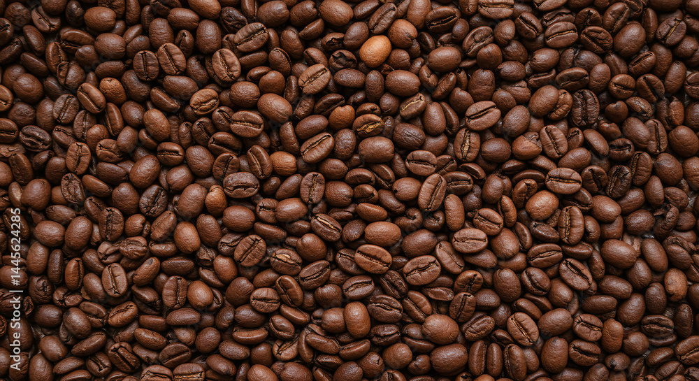 Fototapeta premium Roasted coffee beans background