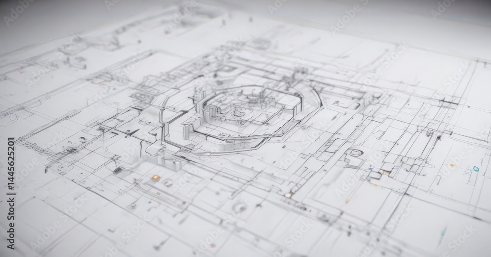 Technical drawing blueprint effect, white background, photo, simple, CAD Technical drawing blueprint effect, white background, photo, simple, CAD