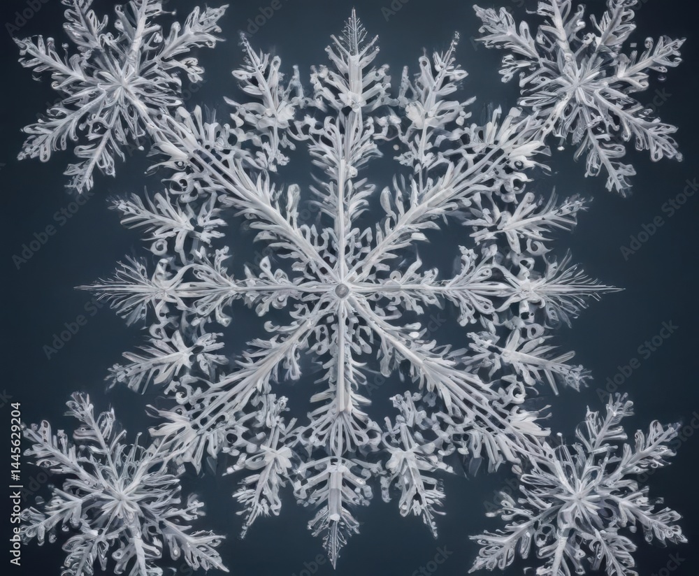Intricate snowflake border, vector illustration, winter design , holiday season, digital art Intricate snowflake border, vector illustration, winter design , holiday season, digital art