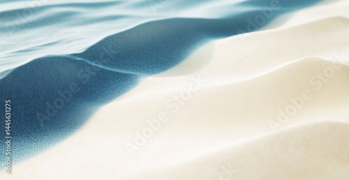 Shifting sand dunes, water's edge