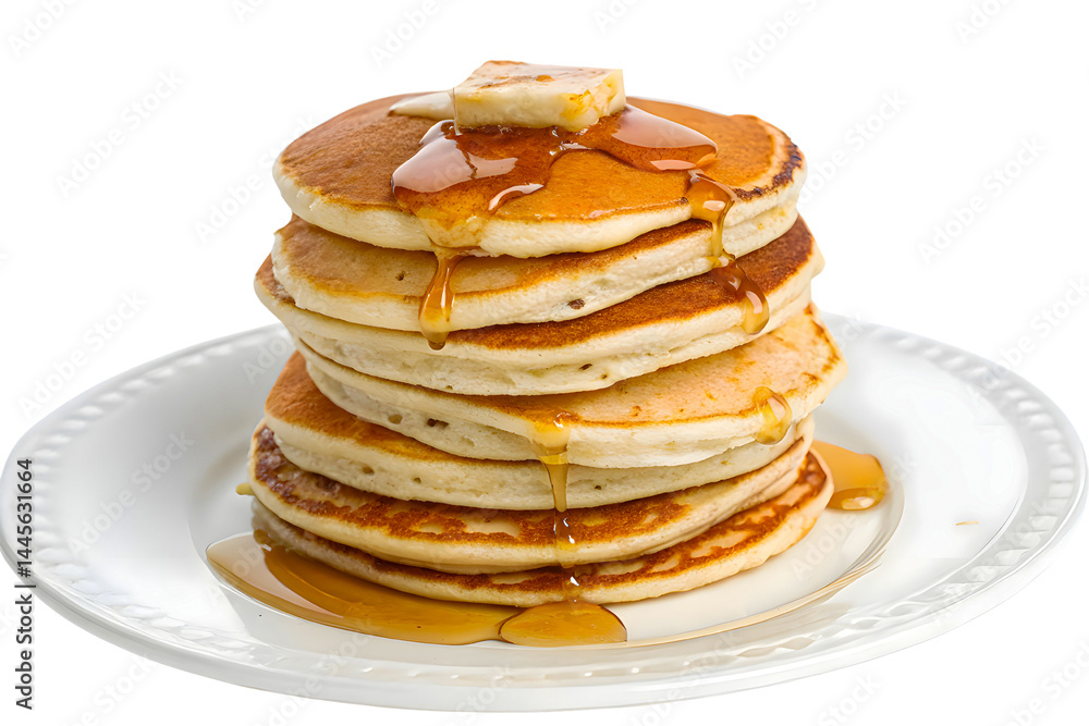 Stack of pancakes with syrup Stack of pancakes with syrup