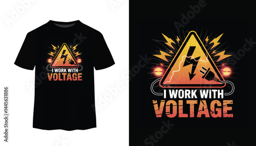 t-shirt design for electrician
