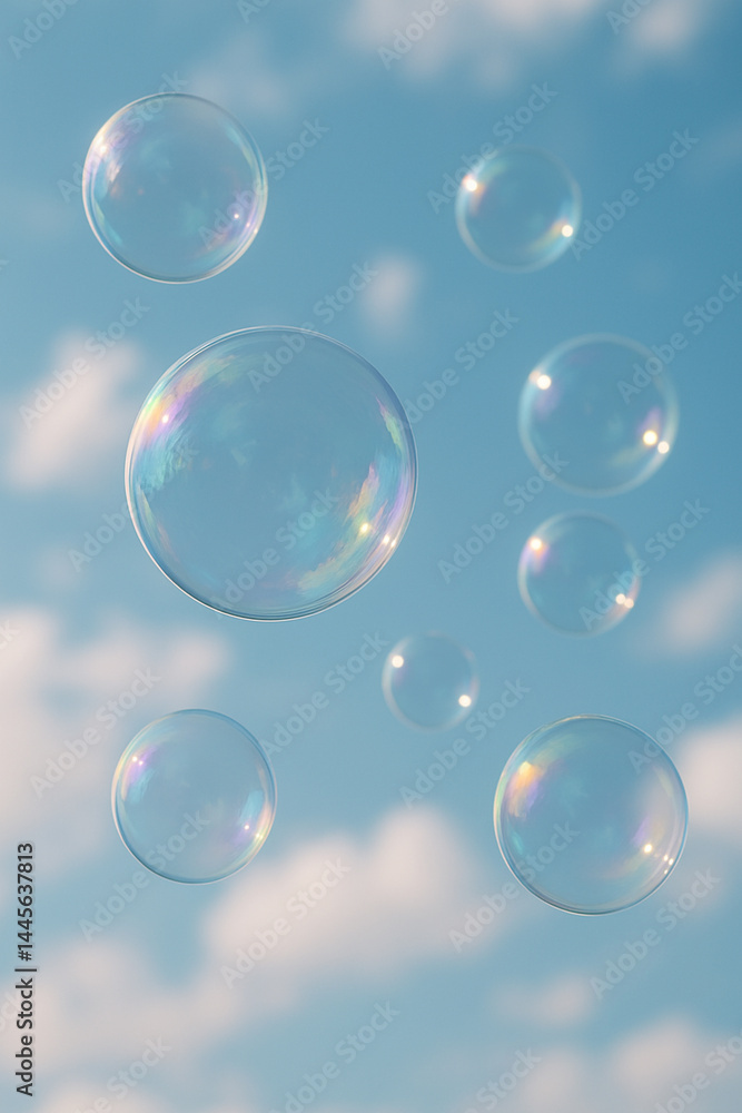Seifenblasenflug – Schwebende Seifenblasen vor hellem Himmel Floating Bubbles – Iridescent Soap Bubbles Against Bright Sky Seifenblasenflug – Schwebende Seifenblasen vor hellem Himmel Floating Bubbles – Iridescent Soap Bubbles Against Bright Sky
