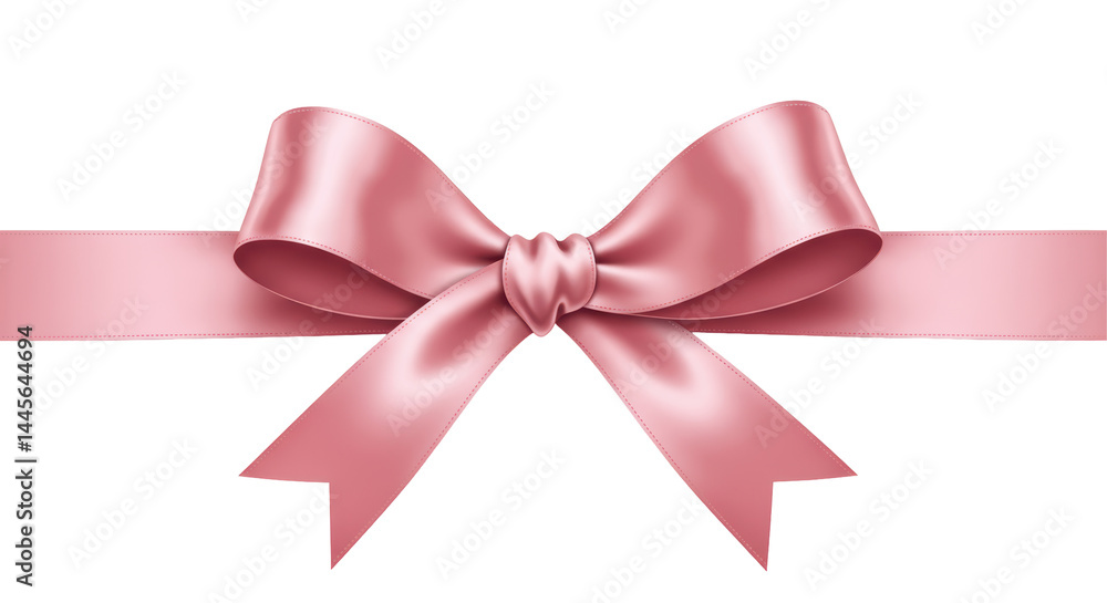 Fototapeta premium Isolated Pink Ribbon