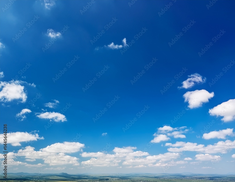 Fototapeta premium the sky is blue and clear with a few clouds scattered throughout