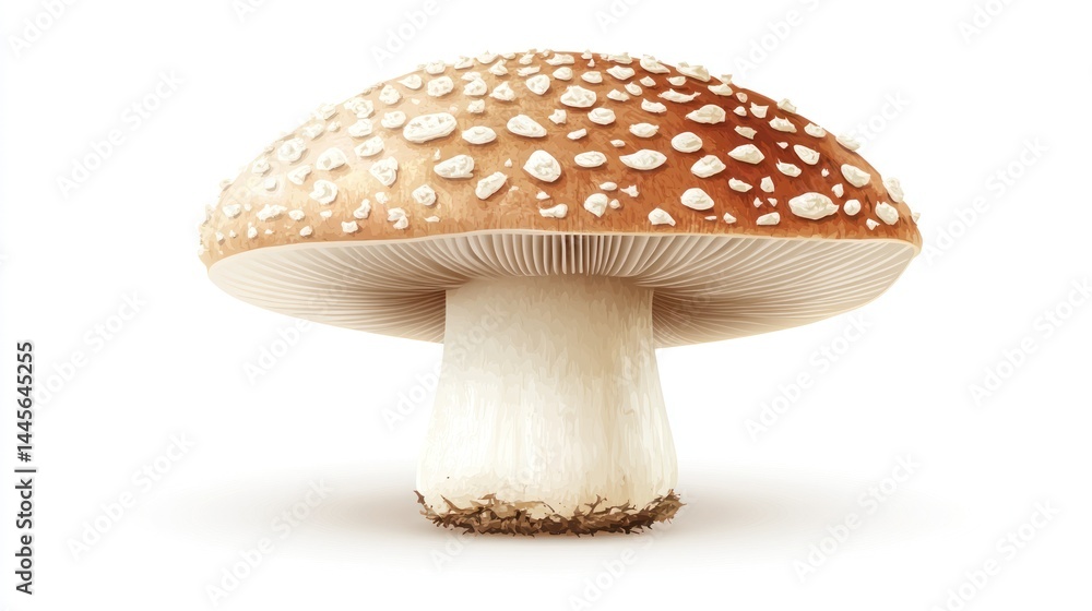 Obraz premium Detailed mushroom illustration
