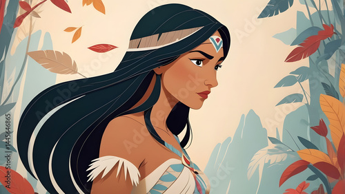 ancient art of papercutting, capturing  Pocahontas
    's courage and determination as she goes against societal expectations to protect her family and honor. This enchanting animation captivates view