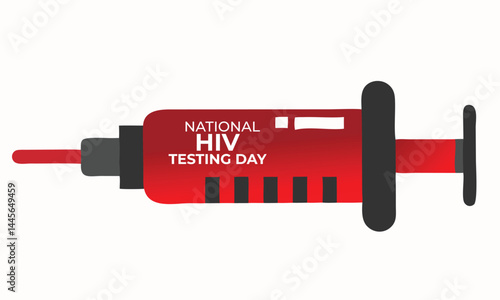 National HIV Testing Day. background, banner, card, poster, template. Vector illustration.