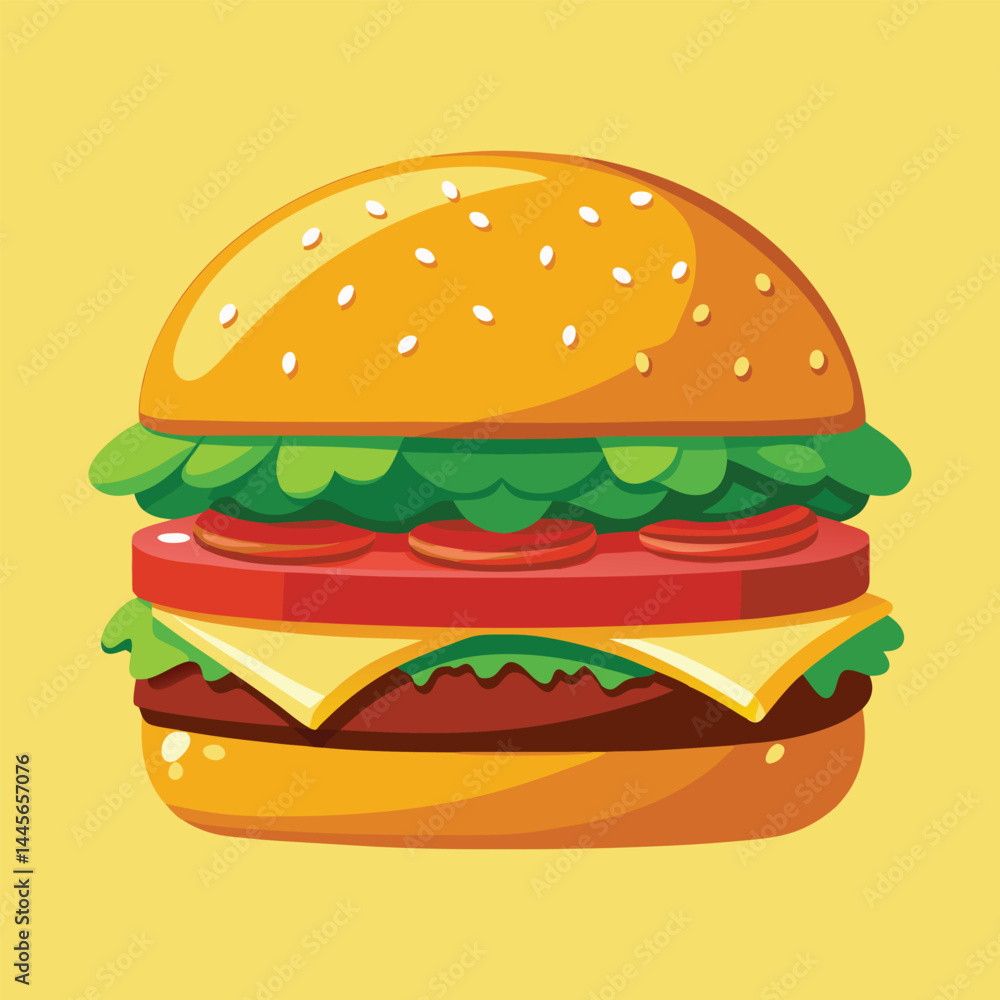 hamburger on white background hamburger on white background