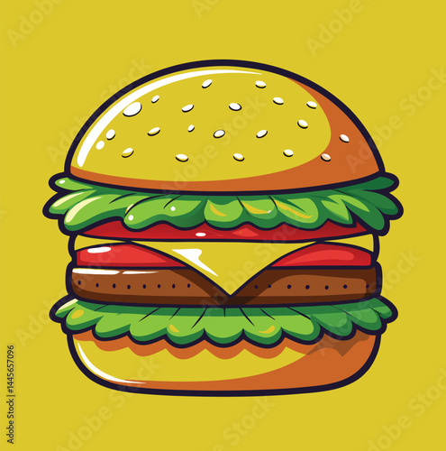 burger and fries