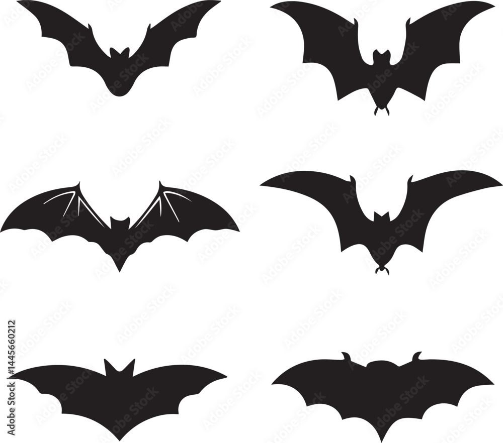 halloween vector set, halloween bat silhouette vector set icon, halloween bat vector illustration halloween vector set, halloween bat silhouette vector set icon, halloween bat vector illustration