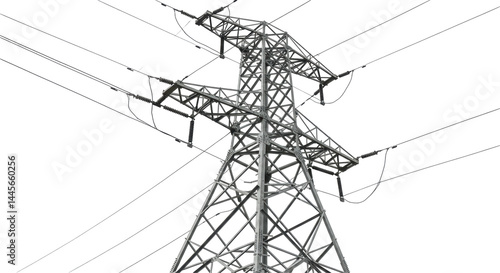 Isolated Power Line Tower