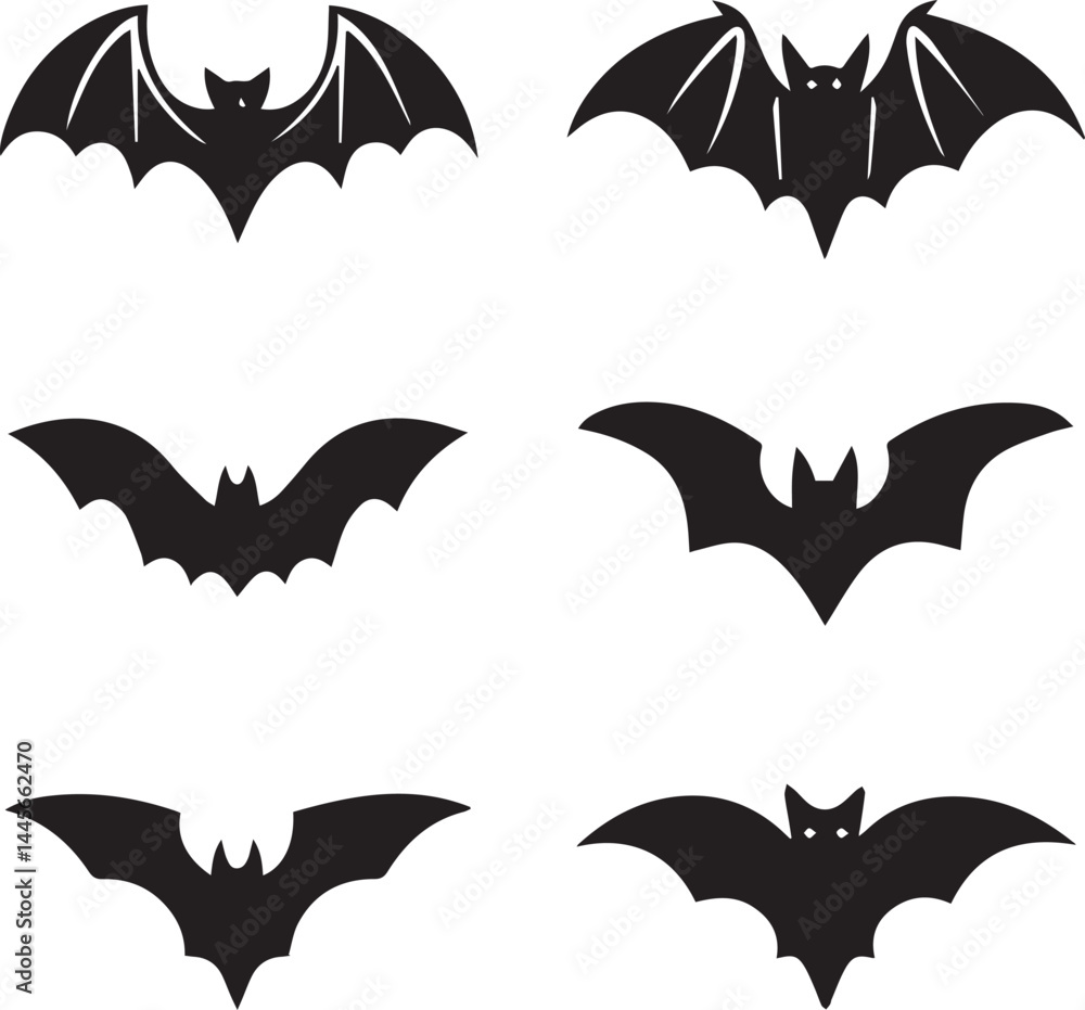 halloween vector set, halloween bat silhouette vector set icon, halloween bat vector illustration halloween vector set, halloween bat silhouette vector set icon, halloween bat vector illustration