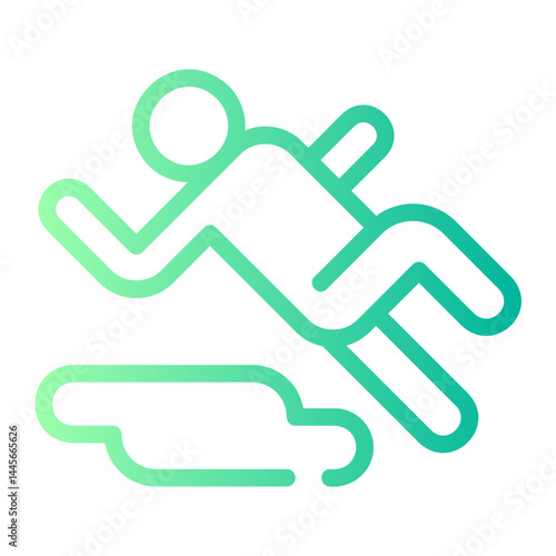 slippery gradient icon