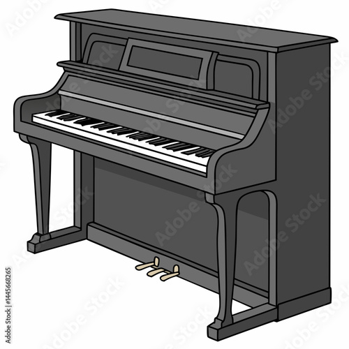 piano keys vector illustration
