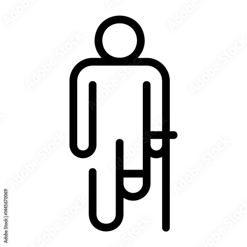 amputation line icon