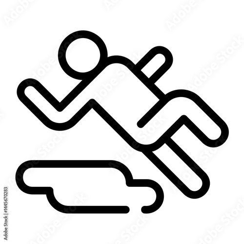 slippery line icon