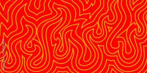 Fire Background. flame Background. doodle fire background. Flame Seamless Pattern. Background with fire lines. Outline of flames background. Continuous fire line design. Flame outline background.